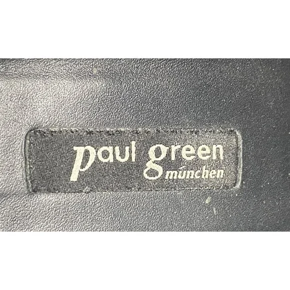 Paul Green Tracey Black Nubuck Caged Peep Toe Booties Size 7.5 With 3.75" Heel & - Picture 5 of 10